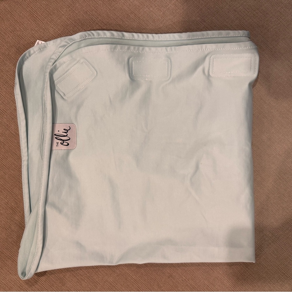 Ollie Light Blue Swaddle Blanket